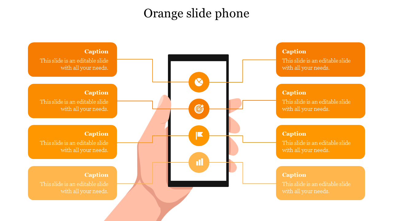 orange slide phone